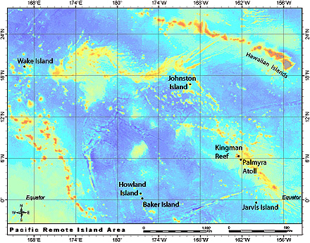 Map of Pacific Remote Island Area.